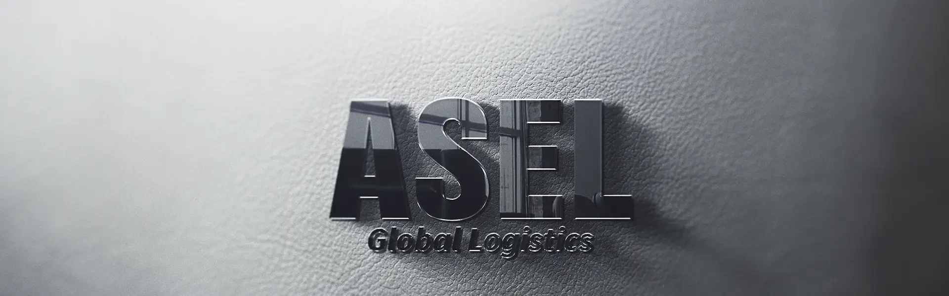 Asel Global logosu, şık ve dikkat çekici bir görünüme sahip